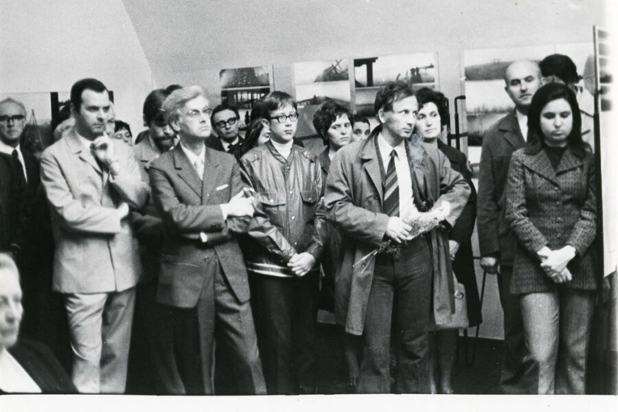 3. zleva: Jiří Šindler, ?, V. Židlický, J. Vránová